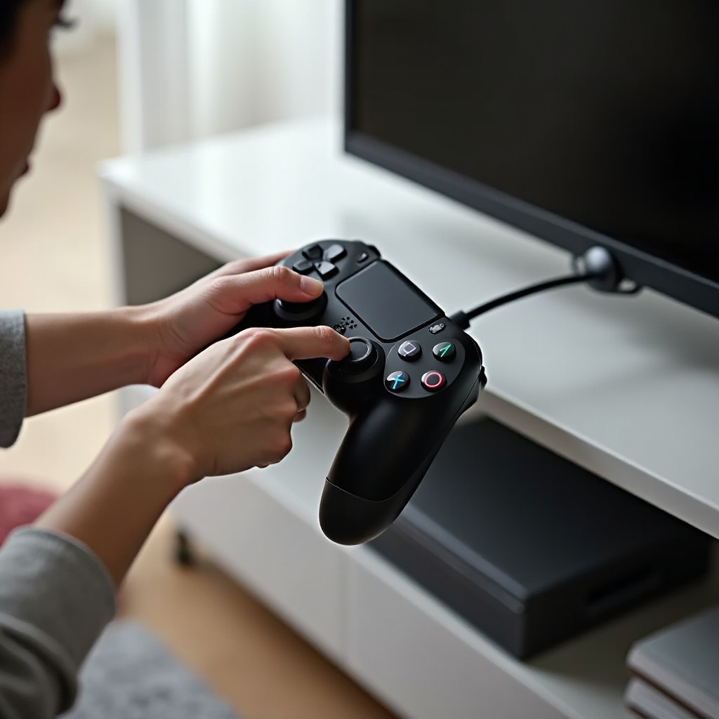 bagaimana cara menghubungkan kontroler PS4 saya ke PS4 saya