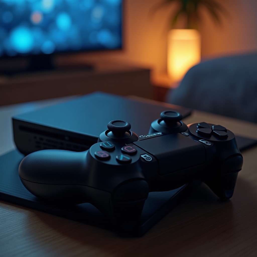 كيف يمكنني توصيل جهاز تحكم PS4 بجهاز PS4 الخاص بي