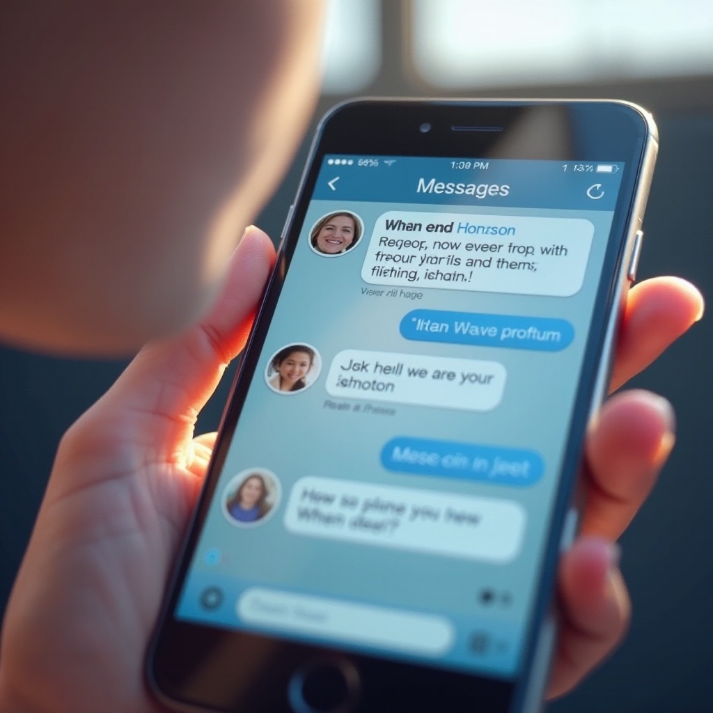 Como chegar ao topo das mensagens no iPhone