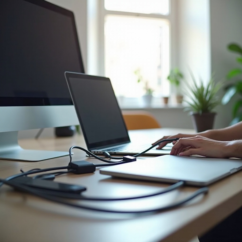 كيفية توصيل الكمبيوتر المحمول بجهاز كمبيوتر مكتبي: دليل شامل.