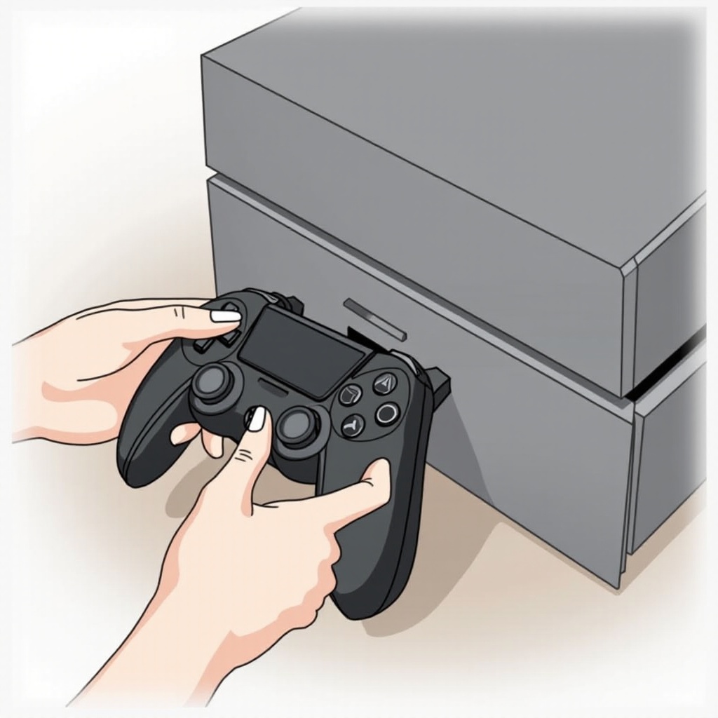 كيف أقوم بتوصيل جهاز تحكم PS4 بجهازي PS4؟